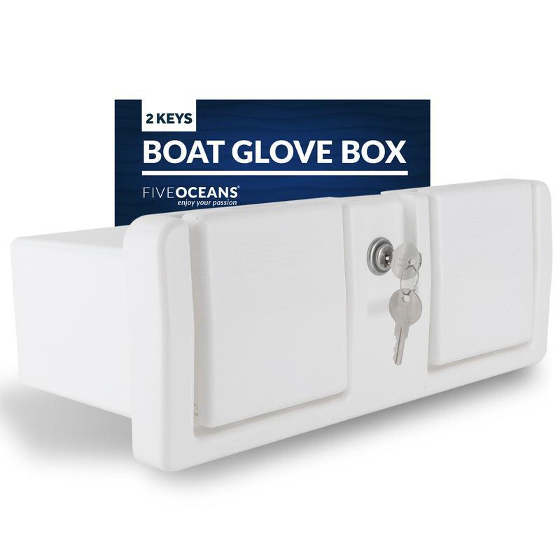 Locking Boat Glove Box with Drink Holder | Five Oceans | Canadian Marine & Outdoor Equipment