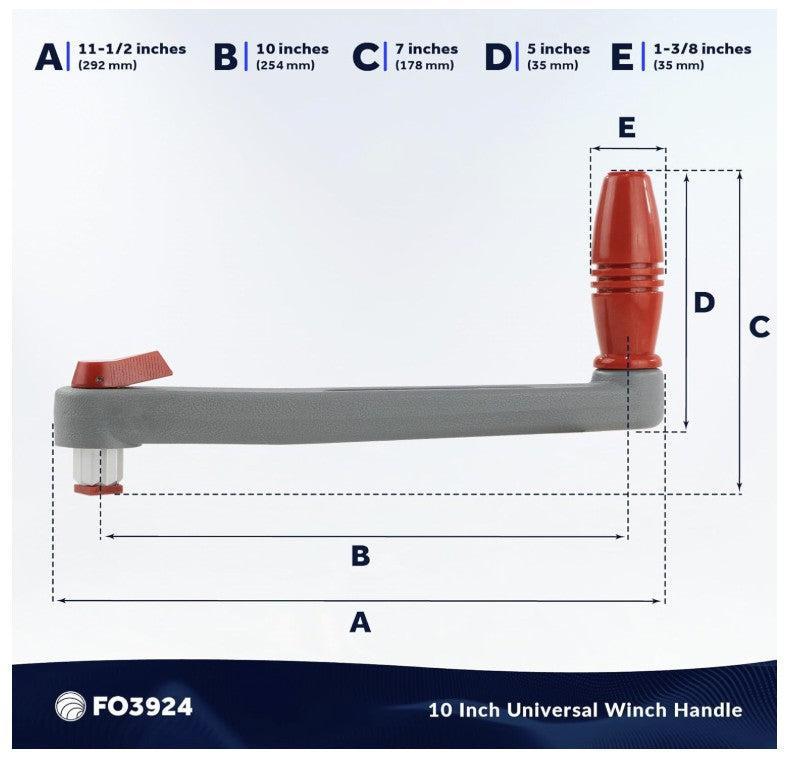 10" Universal Floating Lock-In Winch Handle | Five Oceans | Canadian Marine & Outdoor Equipment